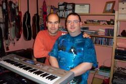 Stephen Page & Richard Churchyard during a break while recording the album
